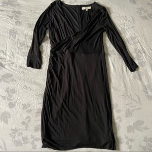 LOFT Wrap Style Soft Long Sleeve Dress